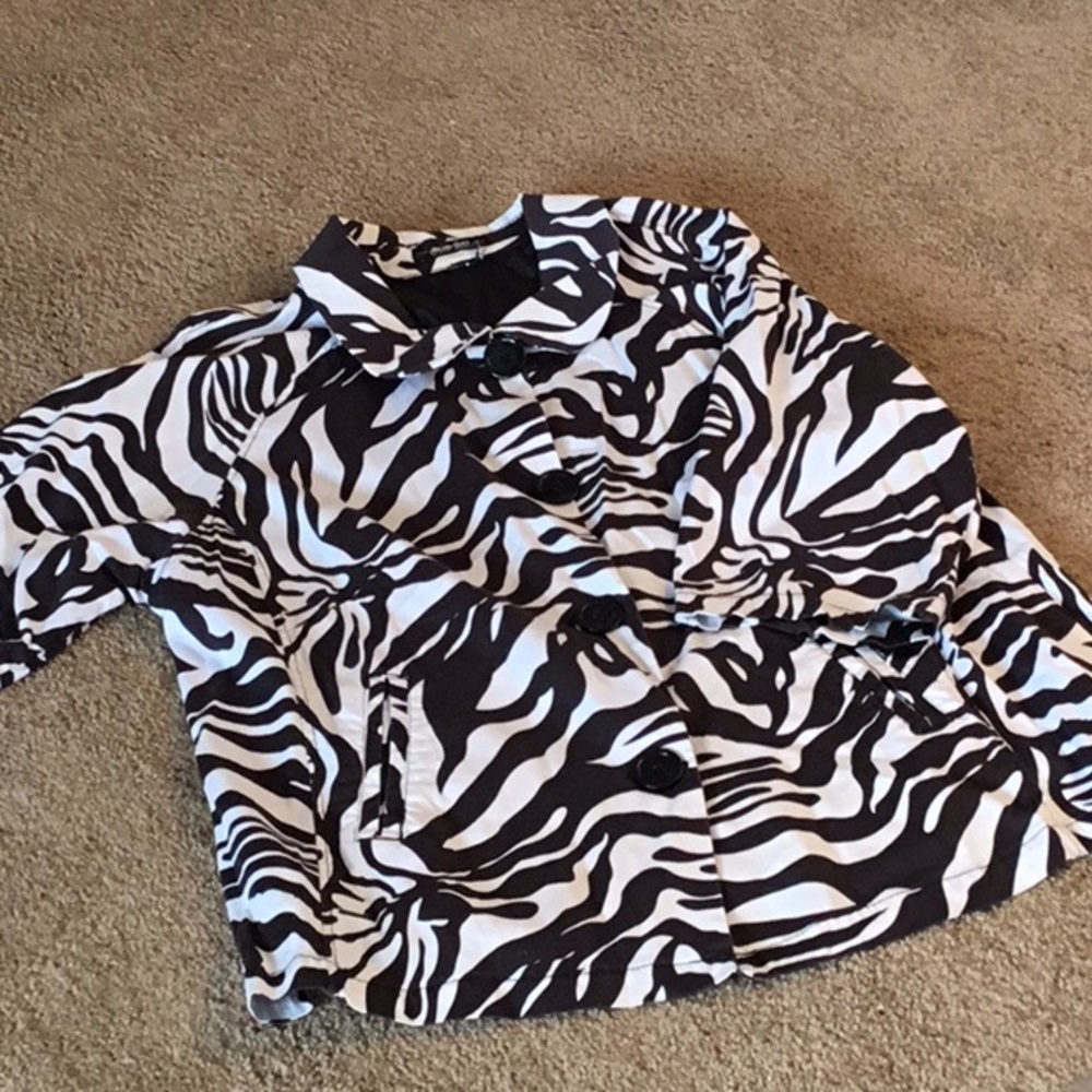 Zebra Striped Cotton Jacket